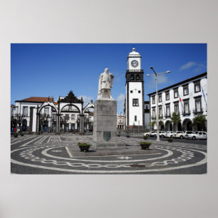Ponta Delgada, de Azoren Poster