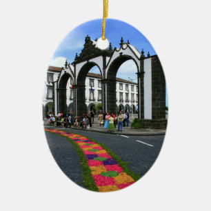 Ponta Delgada stadpoorten Keramisch Ornament