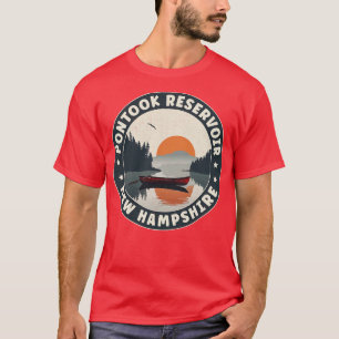Pontake Reservoir New Hampshire zonsondergang T-shirt