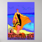 Pontchartrain Beach Poster vintage 3 (Devant)