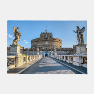 Ponte and Castle Sant'Angelo - Rome, Italië Deurmat