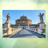 Ponte and Castle Sant'Angelo - Rome, Italië Raamsticker (Vel 3)