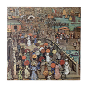 Ponte Della Paglia, Venetië door Maurice Prenderga Tegeltje