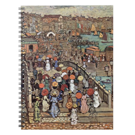 Ponte Della Paglia, Venetië, Maurice Prendergast Notitieboek (Voorkant)