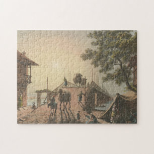 Ponte piccolo, kleine brug in het islamitische dor legpuzzel