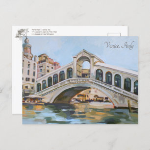 Ponte Rialto   Venetië, Italië Briefkaart
