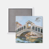 Ponte Rialto - Venise, Italie Magnet (Recto/Verso)