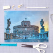 Ponte Sant'Angelo at dawn - Rome Italy Tissuepapier (Craft)