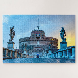 Ponte Sant'Angelo bij zonsopgang - Rome Italië Legpuzzel