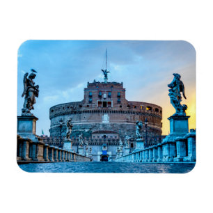 Ponte Sant'Angelo bij zonsopgang - Rome Italië Magneet