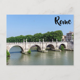 Ponte Sant'Angelo in Rome - Italië Briefkaart