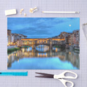 Ponte vecchio-brug in Florence, Italië Tissuepapier (Craft)