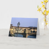 Ponte Vecchio, Florence | Cartes de voeux (Fleur jaune)