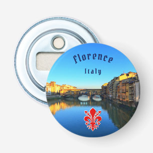 Ponte Vecchio- Florence, Italië Button Flesopener