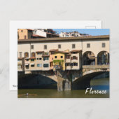 Ponte Vecchio (oude brug) - Florence, Italië Briefkaart (Voorkant / Achterkant)
