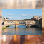Ponte Vecchio (oude brug) - Florence, Italië Raamsticker (Vel 2)