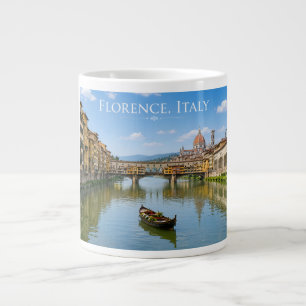 Ponte Vecchio Romantisch Stadsgezicht Kunstwerk Extra Grote Beker