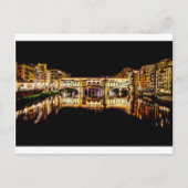 Ponte Vecchio 's nachts Briefkaart (Voorkant)
