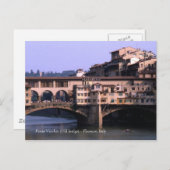 Ponte Vecchio (Vieux pont) | Carte postale (Devant / Derrière)