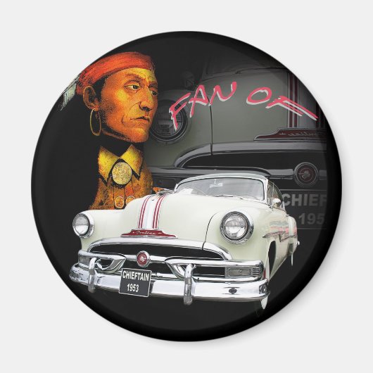 Pontiac Chieftain 1953 Magneet (Voorkant)
