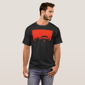 Pontiac Firebird, 1969 - alleen rood op donkere sh T-shirt (Voorkant volledig)
