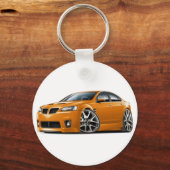 Pontiac G8 GXP Oranje auto Sleutelhanger (Voorkant)