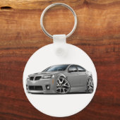 Pontiac G8 GXP Silver Car Sleutelhanger (Voorkant)