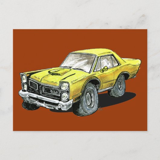 Pontiac GTO 1965 Briefkaart (Voorkant)