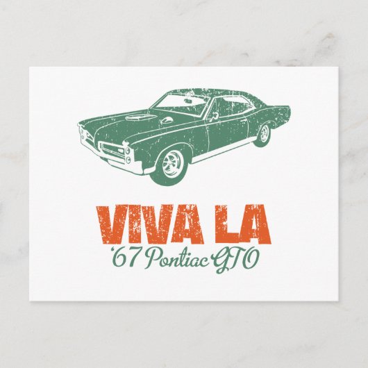 Pontiac GTO 1967 Briefkaart (Voorkant)