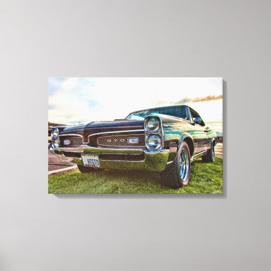 Pontiac GTO 1967 Canvas Afdruk (Voorkant)
