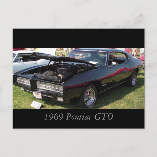 Pontiac GTO 1969 Briefkaart (Voorkant)