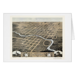 Pontiac, IL Panoramiek Map - 1869