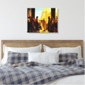 Pontius Pilatus presenteert een gesel Jezus Canvas Afdruk (Insitu (Slaapkamer))