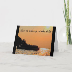 **PONTON SUR LE LAC** CARTE D'ANNIVERSAIRE