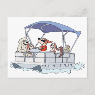 Pontoon Boat Briefkaart