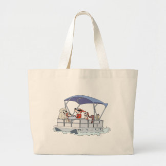 Pontoon Boat Grote Tote Bag