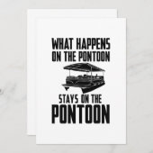 Pontoon Boat Kaart (Voorkant / Achterkant)