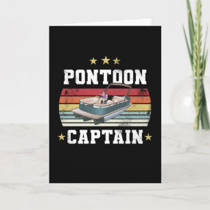 Pontoon-cadeau voor de pontoonkapitein kaart