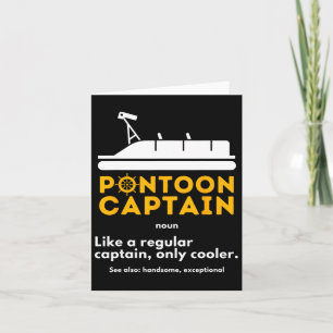 Pontoon Captain Definition - Grappige boot Pontoon Kaart