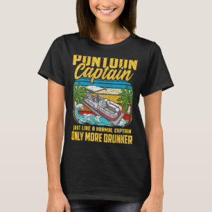 Pontoon Captain Tshirts voor Heren Funny Pontoon S