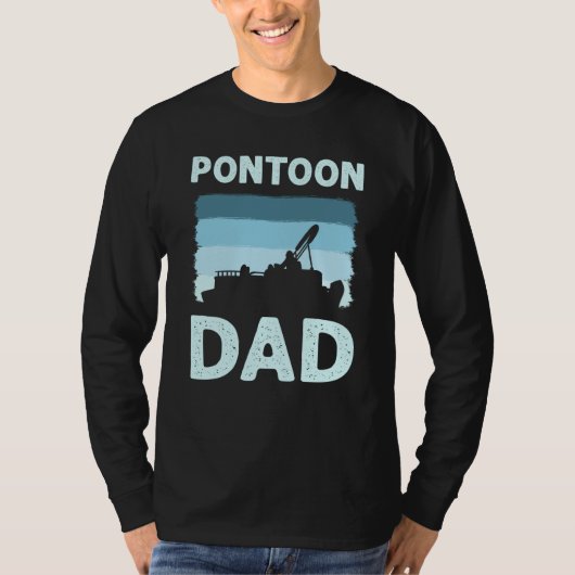 Pontoon Dad Pontoon Boat Captain T-shirt (Voorkant)