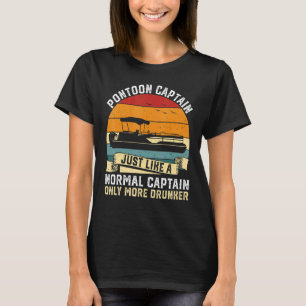 Pontoon Kapitein als een normale kapitein... maar T-shirt