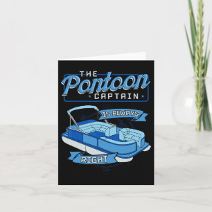 Pontoon kapitein Boat Sailboot Boating Yacht Ponto Kaart