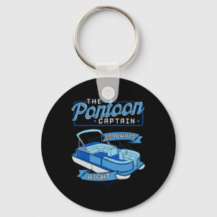 Pontoon Kapitein Boot Zeilboot Varen Jacht Pontoo Sleutelhanger