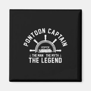 Pontoon Kapitein De Mythe De Legende Meer Varend Magneet