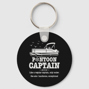 Pontoon Kapitein Definitie Boot Leven Grappig Vare Sleutelhanger