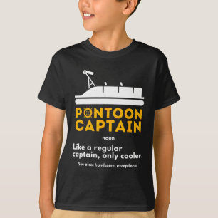 Pontoon Kapitein Definitie - Grappige Boot Pontone T-shirt
