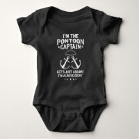 Pontoon Kapitein Humor Funny Boat Owner