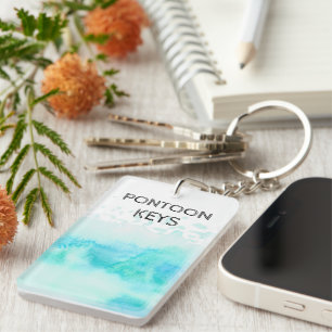 Pontoon Keys Water Wave Blue Sleutelhanger