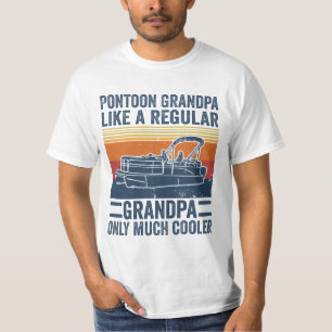 Pontoon opa als een gewone opa maar veel C T-shirt